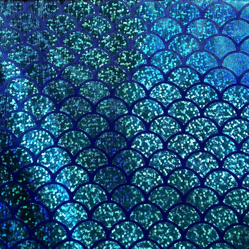 Laser Goldening Knitted Fabric with Fish Scale Pattern for Performance Decorative Clothing And Accessories from Mainland China