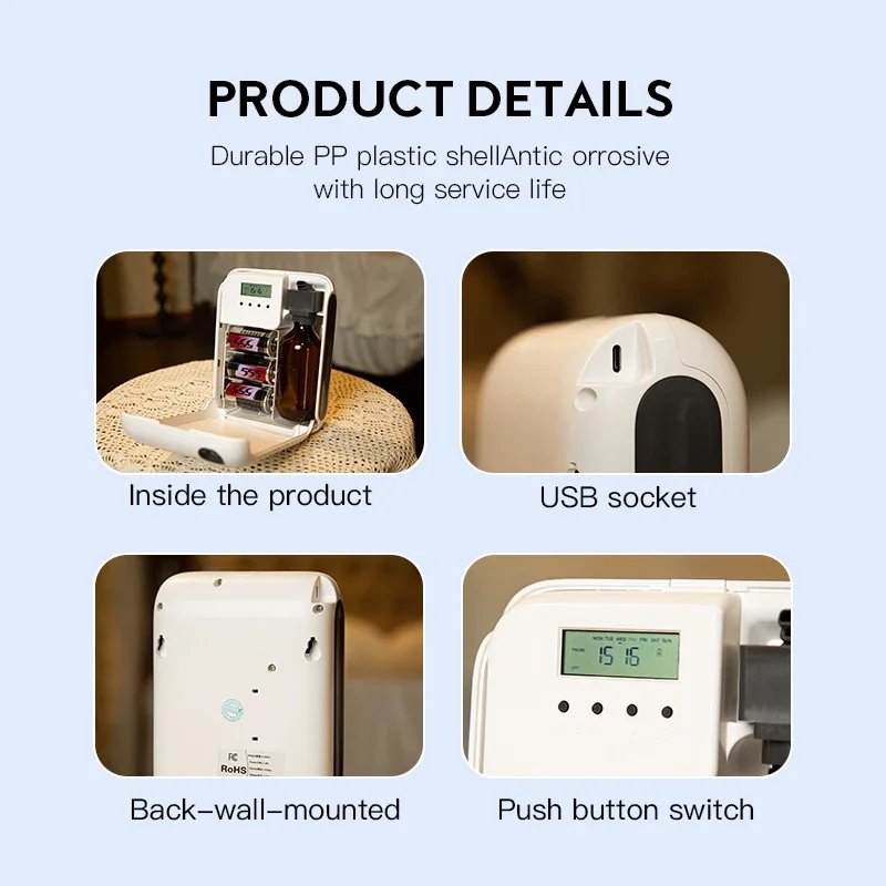 NAMSTE 200ML Aroma Diffuser Essential Oil Bluetooth Control Aromatherapy Machine Electric Smell for Home Air Freshener Device 5