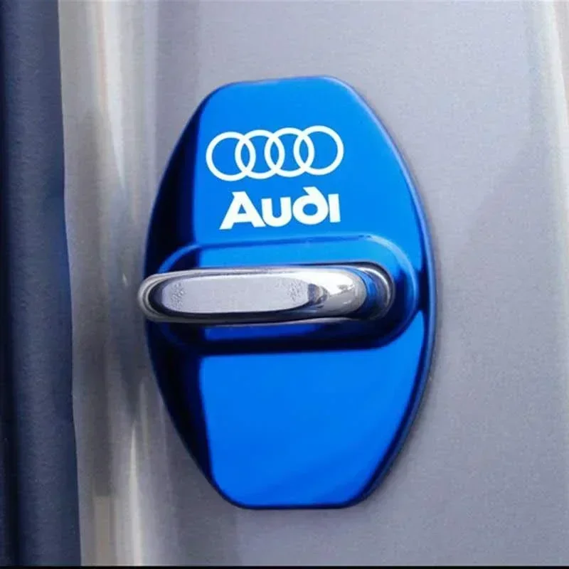 Premium Car Logo Door Lock Protective Cover Sticker Set (4pcs)