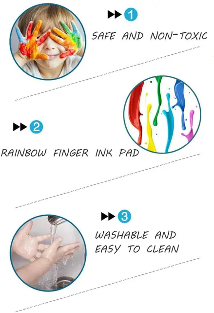 Washable Ink Pads for Kids That Make Finger-Painting Less Messy