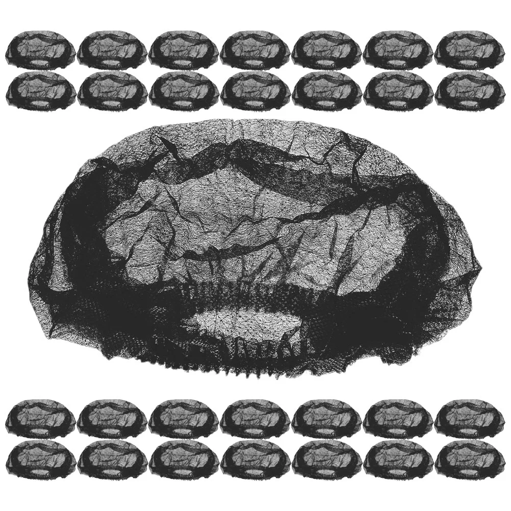 

200Pcs Disposable Bouffant Caps Hair Caps Hair Nets Elastic Bouffant Caps for Food Service Industry