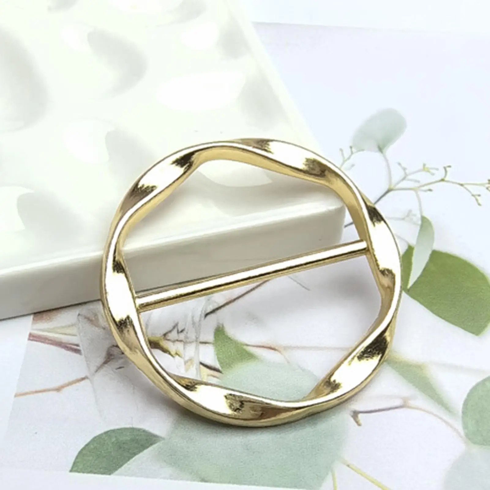 4pcs/set High-end Alloy Multi-function Scarf Buckle Exquisite Belt Pin Trendy and Versatile Diamond-set Scarf Buckle