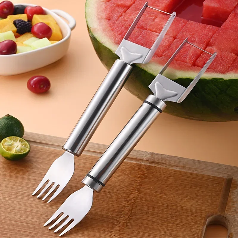 Stainless Steel Windmill Watermelon Cutter Artifact Salad Fruit Slicer Cutter Tool Watermelon Digger Kitchen Gadgets Accessories