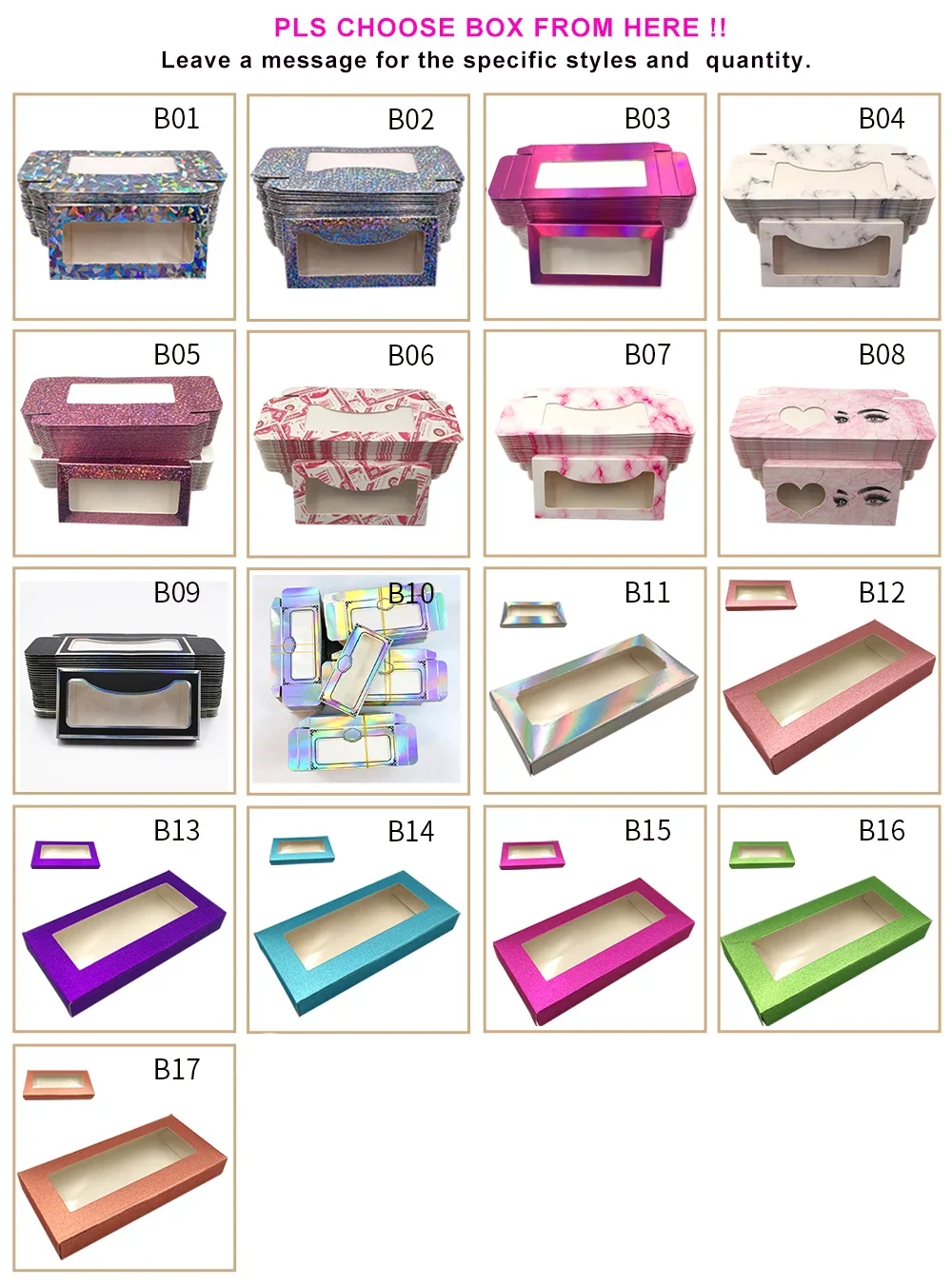 Eyelash Packaging Box Personalized Private Label Empty Lash Box Case Wholesale Custom Logo Lash Box Packaging 6