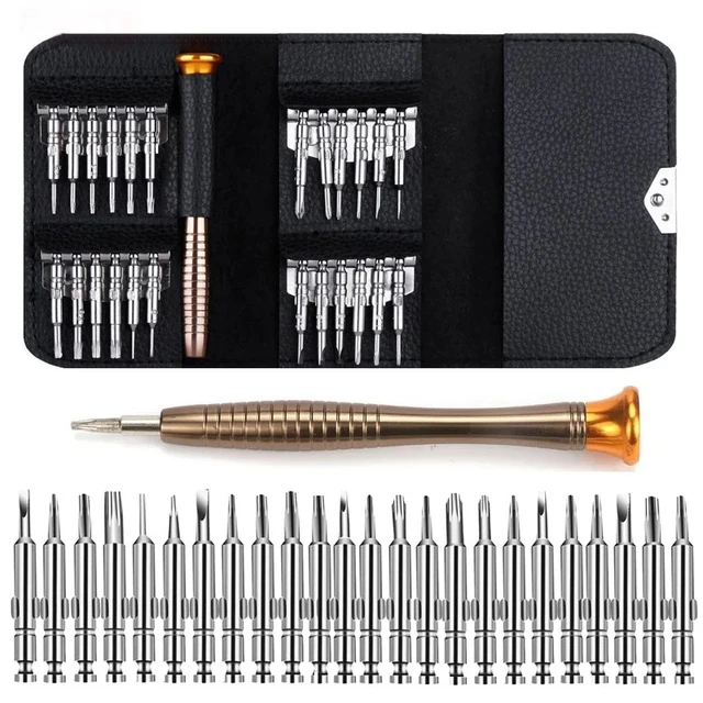 Set di cacciaviti 25 in 1 Torx Set di strumenti di riparazione per apertura multifunzionale Cacciavite di precisione per telefoni Tablet PC Utensili manuali 1