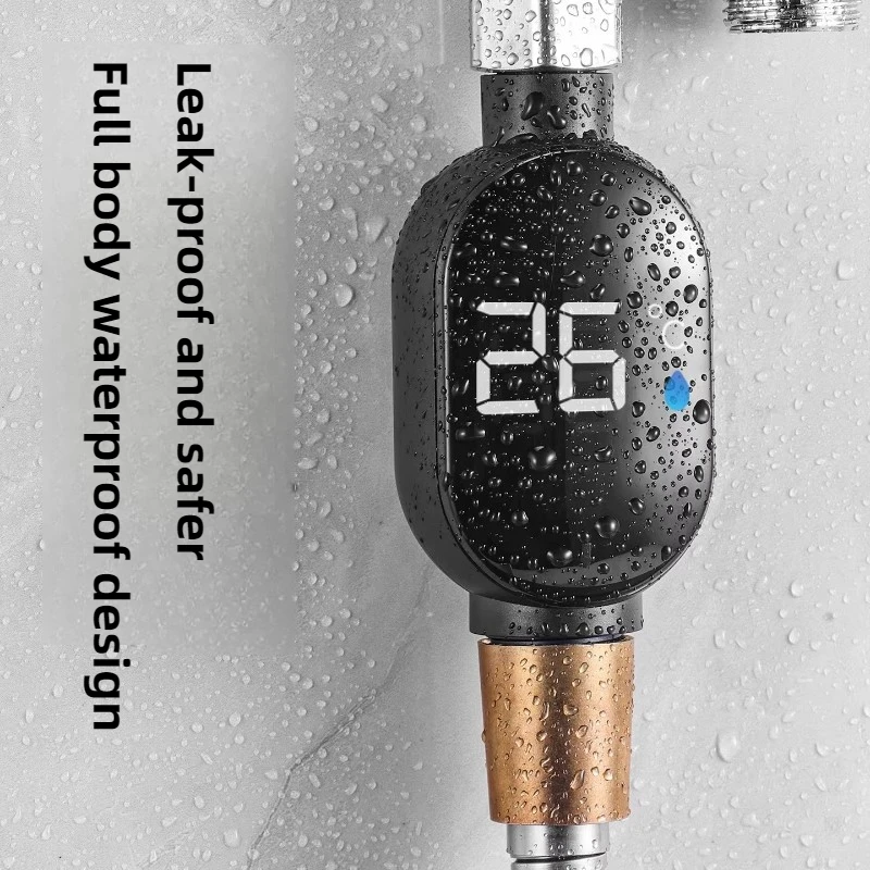 1/2/3 Pcs Water Temperature Gauge for Showerheads Shower Controller New Kid's Shower Faucet Temperature with LED Visual Display
