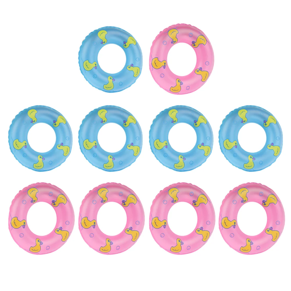 

10 Pcs Toys Float Ring Aid Rings Inflatable Swim Kid Swimming Pool Party