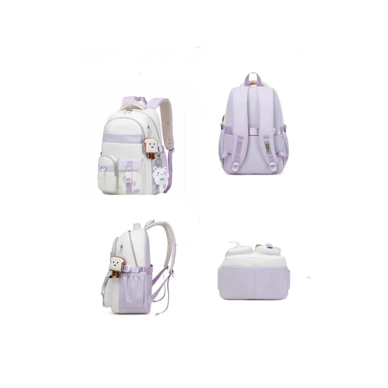 Schoolbag New Fashion Backpack Japanese Simple Korean College Students Waterproof Oxford Outdoor Backpack.