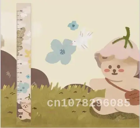 INS Canvas Baby Height Measure Ruler, Wall Stickers, Children Growth Chart, Record, Kids Room Decoration, Hanging Rulers, Photo