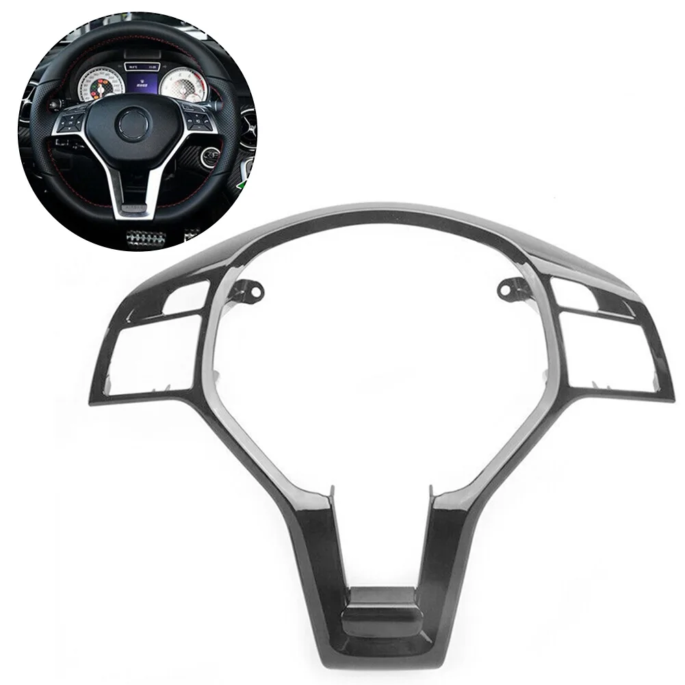 

1pcs Steering Wheel Trim Cover Gloss Black For Mercedes For Benz W204 W212 C E 12-14 09946400139107, 099 464 00 13, 0994640013