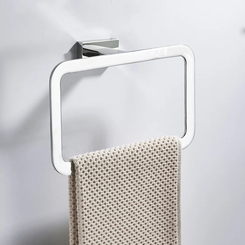 SUS 304 Stainless Steel Mirror Wall Mounted Towel Bar Cloth Hook Paper Holder Cup Shelf Soap Dish Bathroom Accessories