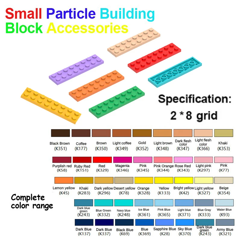 Classic-Building-Block-Accessories-2x8-Holes-3034-Small-Particle-MOC ...