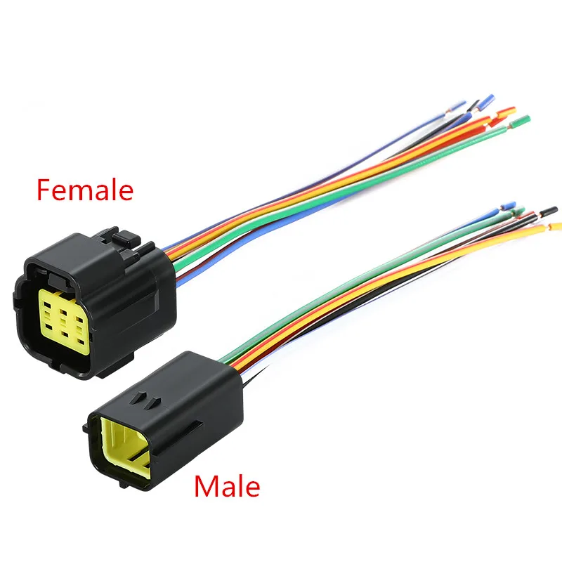 6 Pin/Way AMP Tyco Male Female Econoseal Waterproof Connector ...