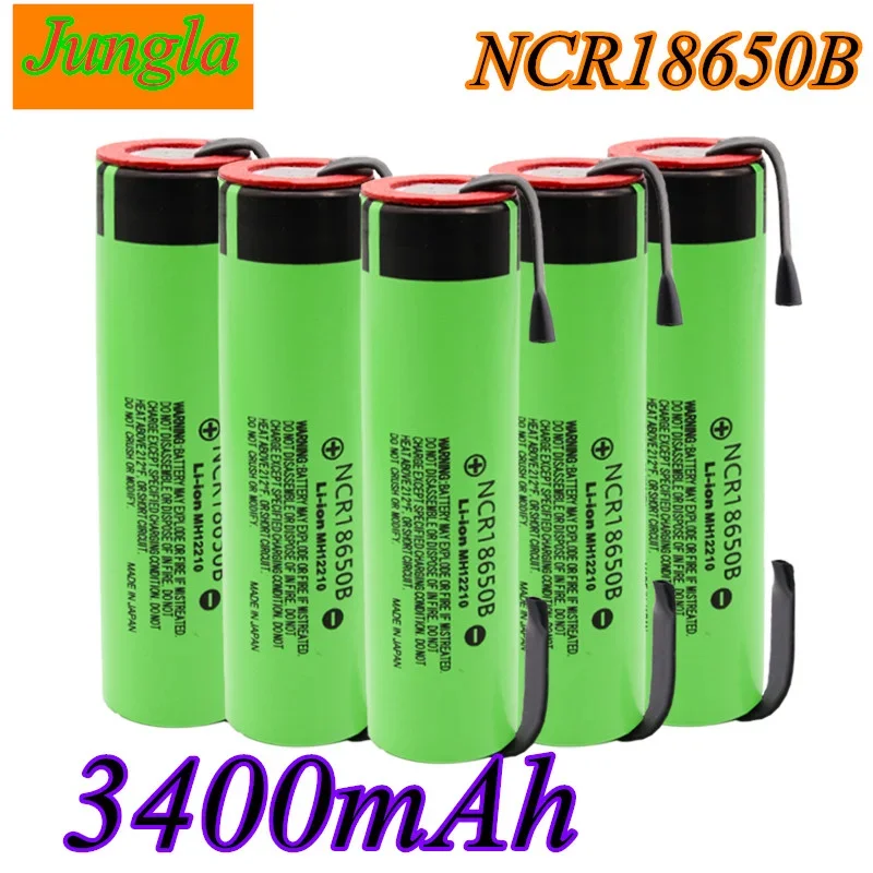 

2022 New Original 18650 Battery NCR18650B 3.7V 3400mah 18650 Lithium Rechargeable Battery Welding Nickel Sheet batteries