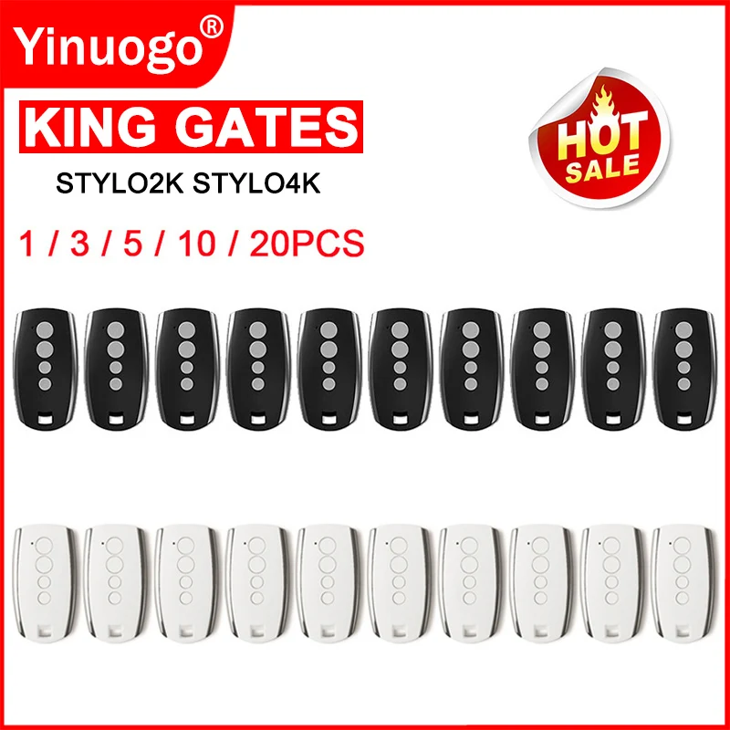 Per King Gates Stylo Stylo2K Stylo4K Telecomando Per Porta Del Garage 433Mhz Rolling Code Kinggates Stylo2K Stylo4K Apriporta Per Garage