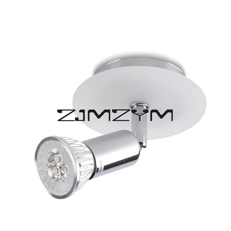 

Circular Single-head LED Spotlight GU10 3W LED Background Spotlight Wall Lamp Modern Home Lighting for Bar Kitchen Bedroon