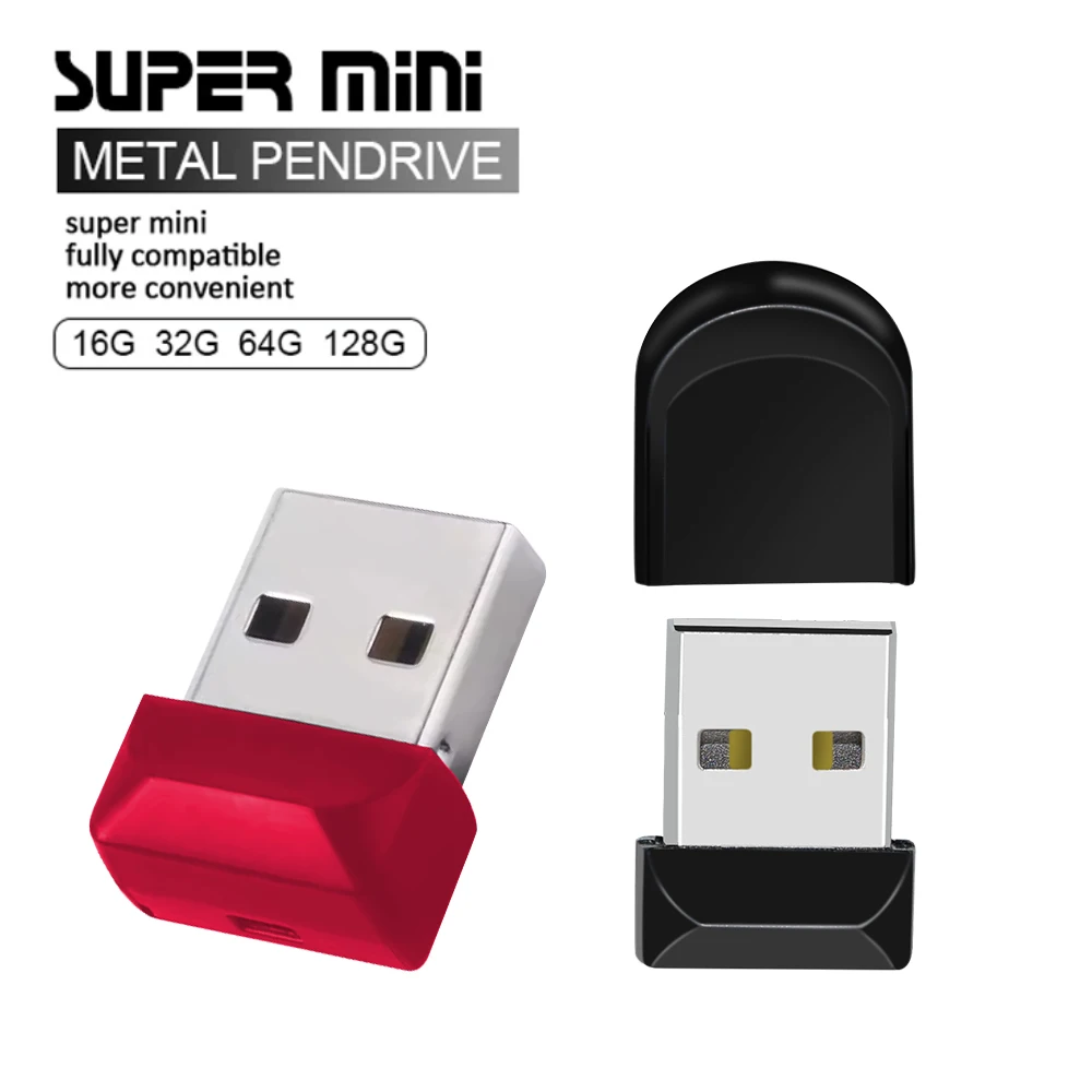 Super Mini clé USB étanche, 128 go 64 go 32 go 16 go 8 go, capacité réelle, clé USB 2.0