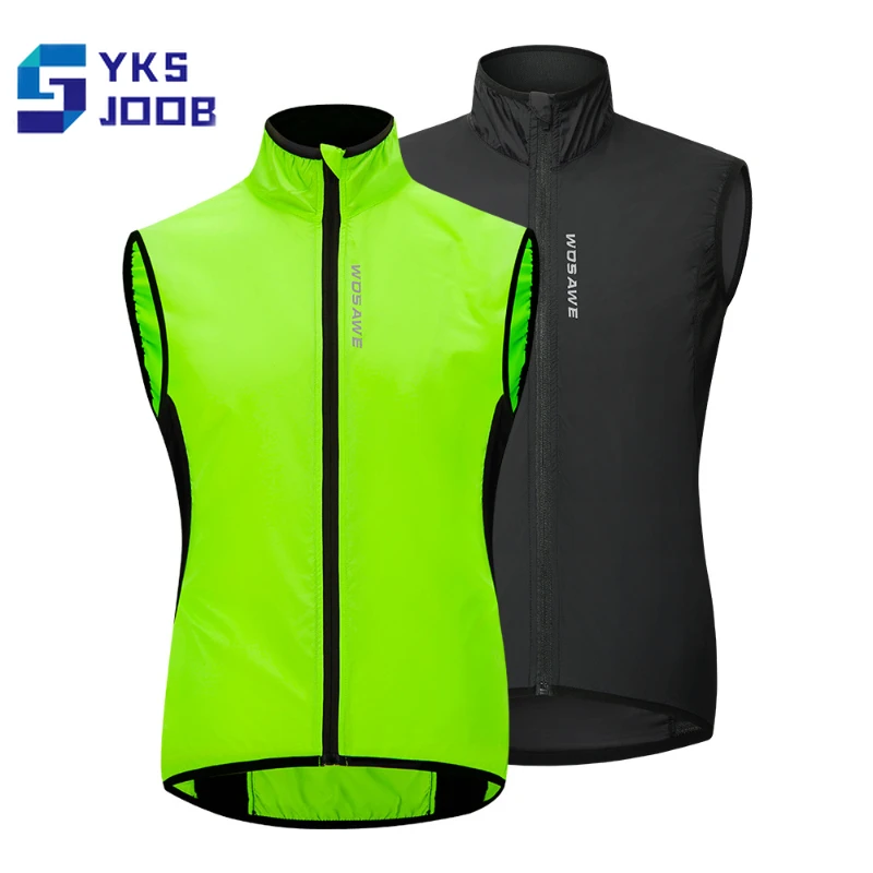 Lighrweight Cycling Sleeveless Jackets Mens Womens Windbreaker Waterproof Vest Breathable Outdoor MTB Bike Coats Summer Unisex