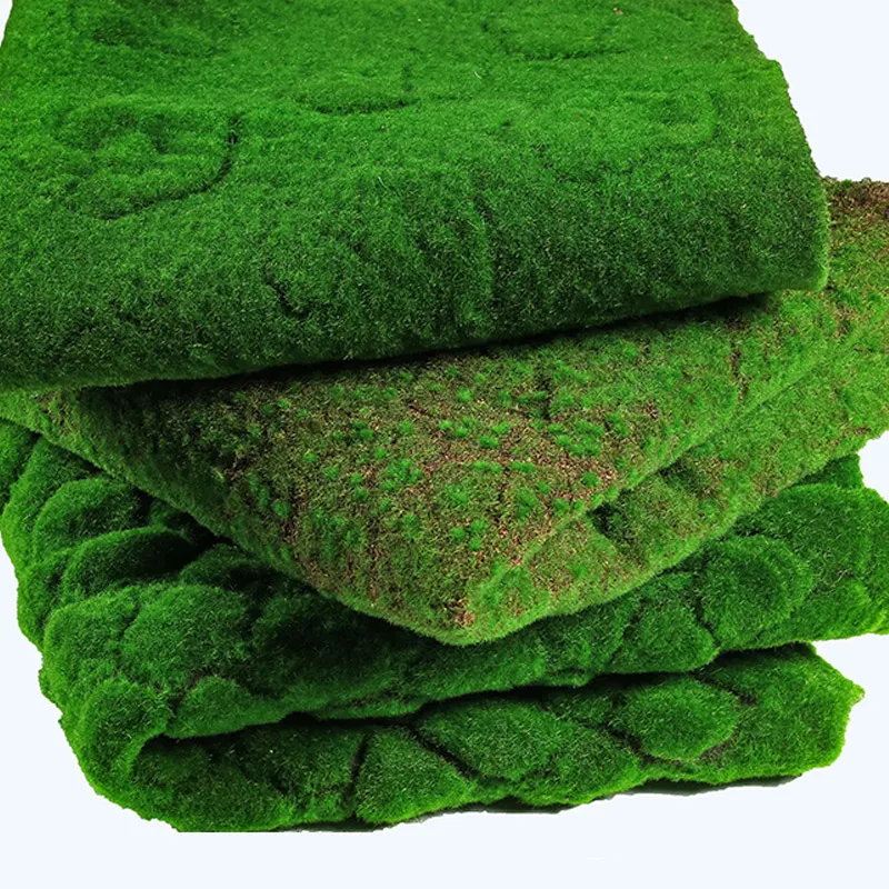 Artificial Turf Moss Grassland Fake Grass Lawn Carpet Artificial Musgo Turf Synthetic Grass Moss Rug Outdoor Garden Decorations artificial grass mats