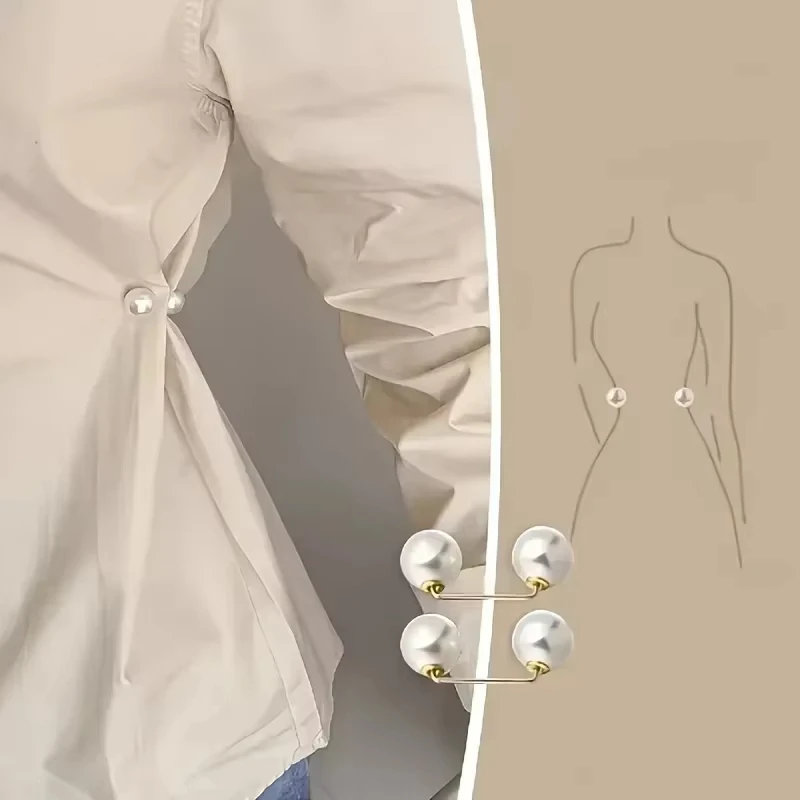 6개입 더블 펄 브로치 핀 색바램 방지 정교하고 우아한 여성용 브로치 스웨터 가디건 클립 코트 여름 드레스 장신구