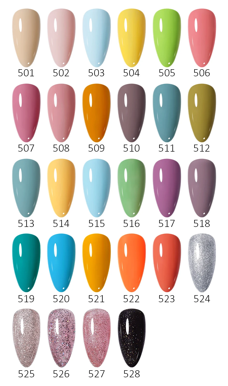 Arte Clavo 15ml Fashion Gel Nail Polish Hema TPO Free Red Colors Glitter Semi Permanent Soak Off UV LED Ultra Diamond Varnish