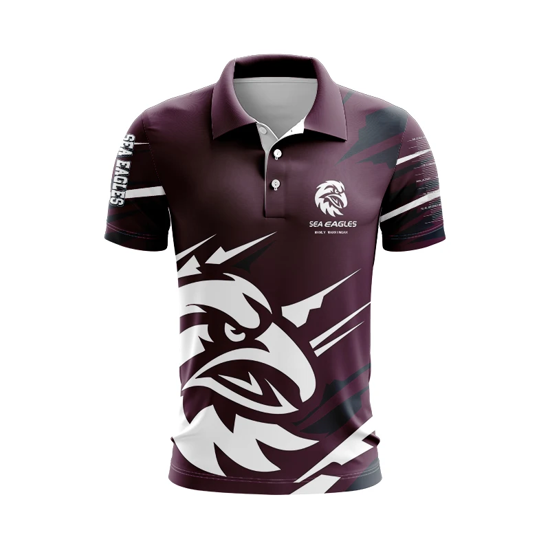 

2024 MANLY SEA EAGLES ADULT FISHFINDER FISHING SHIRT RUGBY JERSEY 2024/25 Sea Eagles "Fish Finder" Fishing Travel Polo Shirt