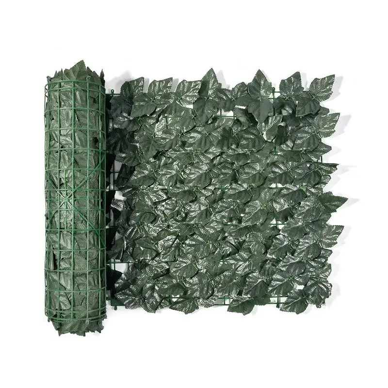 

Artificial Green Leaf Fence Roll UV Protection Grape Leaf Privacy Garden Fence Backyard For Garden Decor Rattan Plants Wall