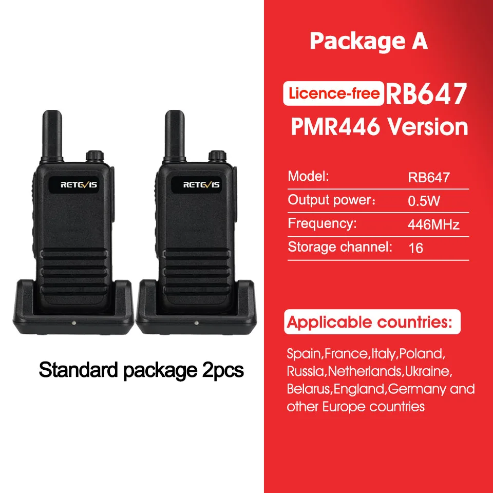 Retevis RB626 Walkie Talkie Powerful 3W Long Range USB C Charging 2000mAh  Battery Scrambler Encryption Two Way Radio for Hunting - AliExpress