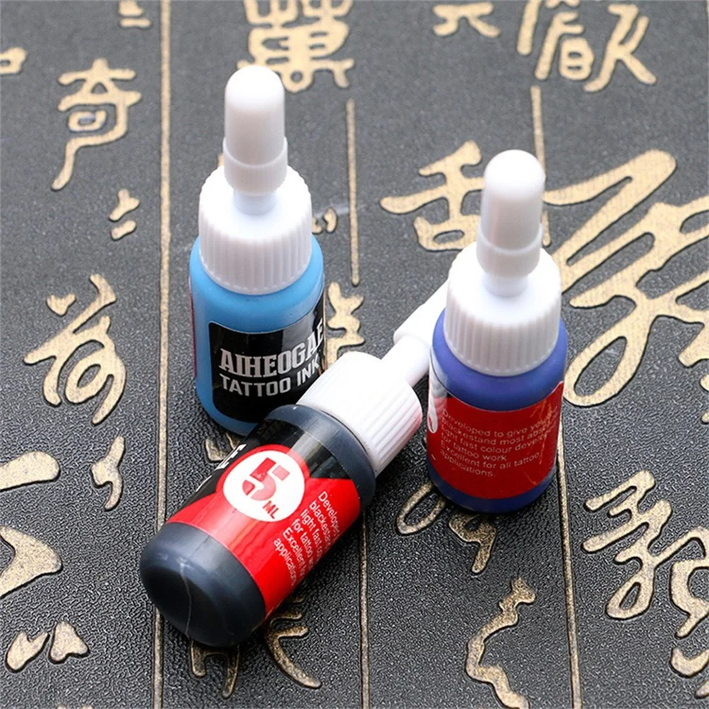 MICEYA 8PCS Colors Professional Tattoo Inks Painting Pigment Semi-Permanent Tattoo Paints Supplies Body Beauty Makeup Tools