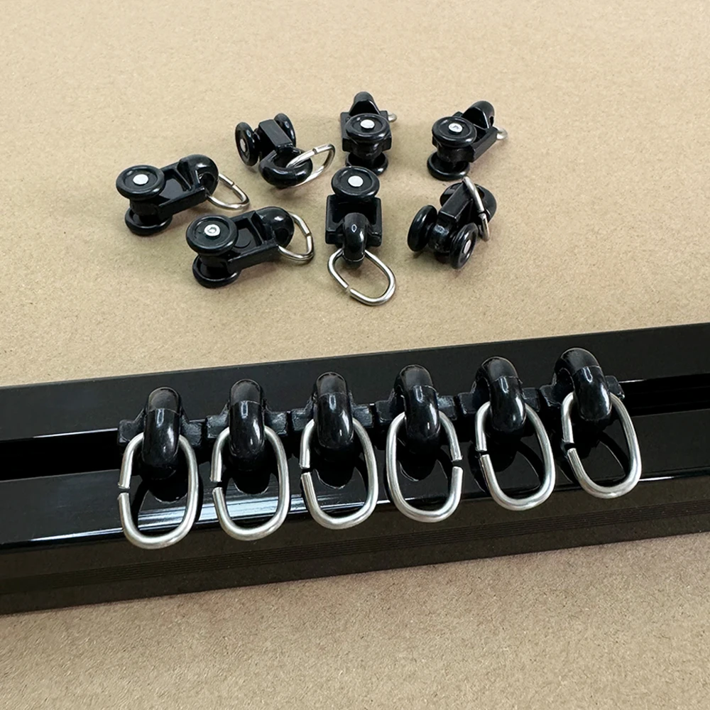 Enhanced Black Curtain Runners for Smart Home Electronic Curtains
