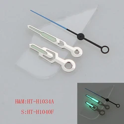 Enhanced Luminous Green Watch Hands (Silver Black Blue)