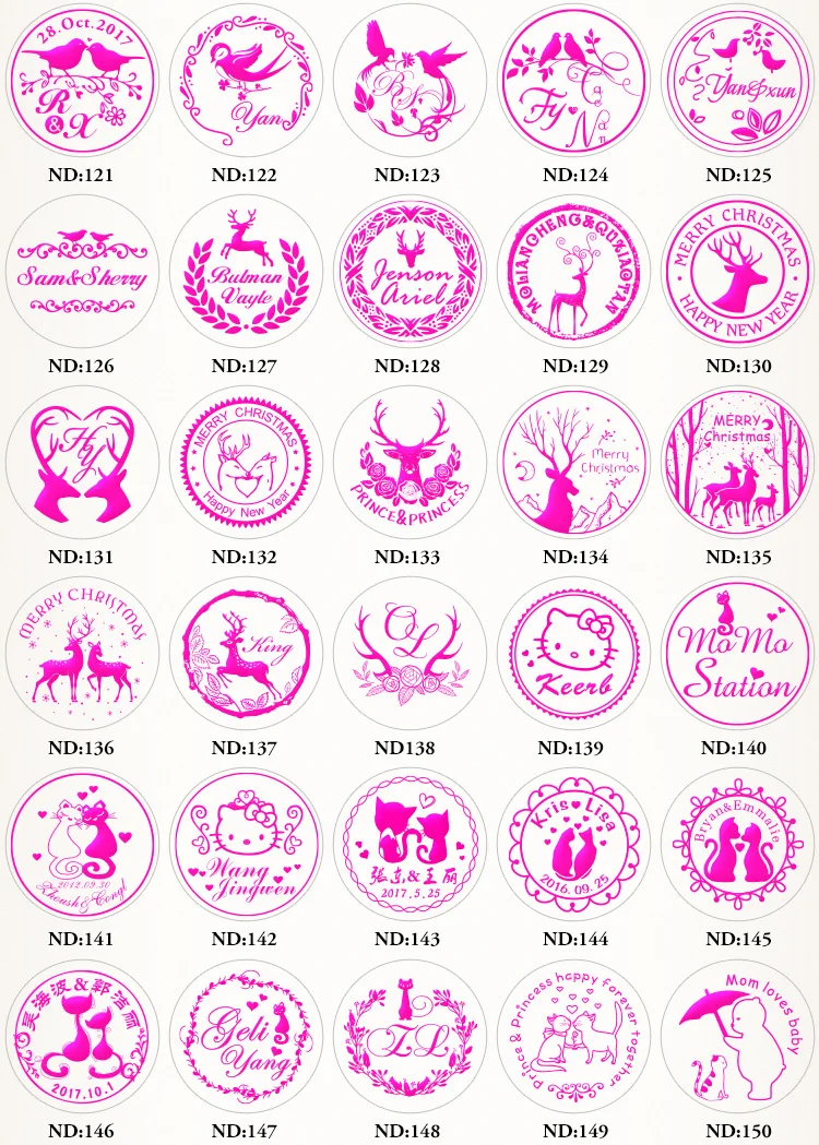 Neu anpassen Doppel name 2 Initialen personal isierte Briefs tempel/Siegel wachs/Hochzeits wachs Siegels tempel benutzer definierte Einladungen Umschlag – Detail 17