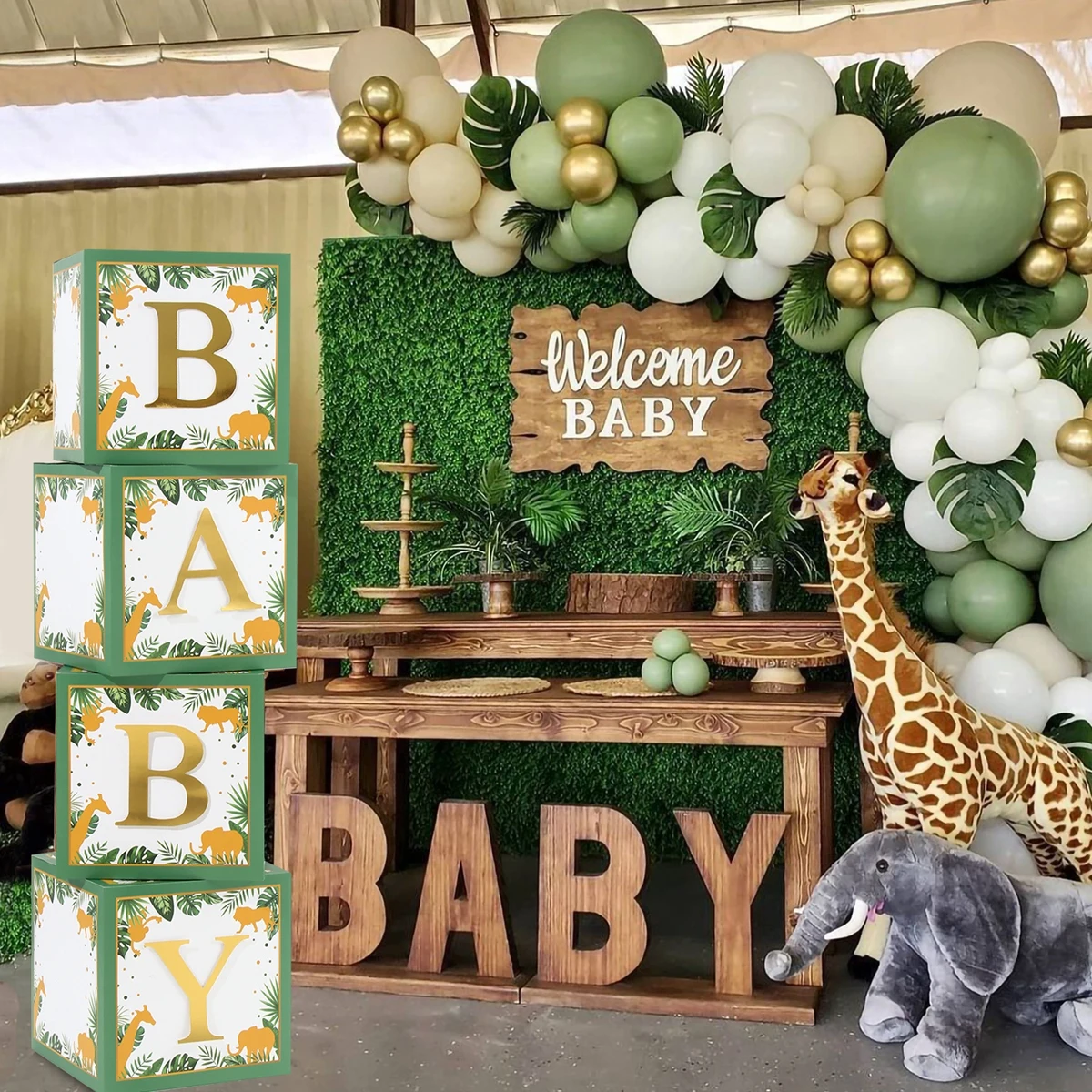 Gender Reveal Safari Baby Shower Decorations Gender Reveal