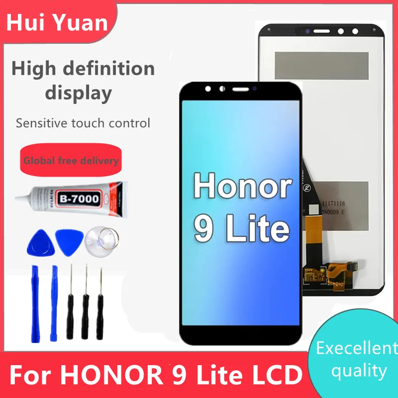 

100% Test Original For Honor 9 lite LCD Touch Screen Digitizer with Frame Assembly For Honor 9 Lite LLD-L31 LCD Display Screen