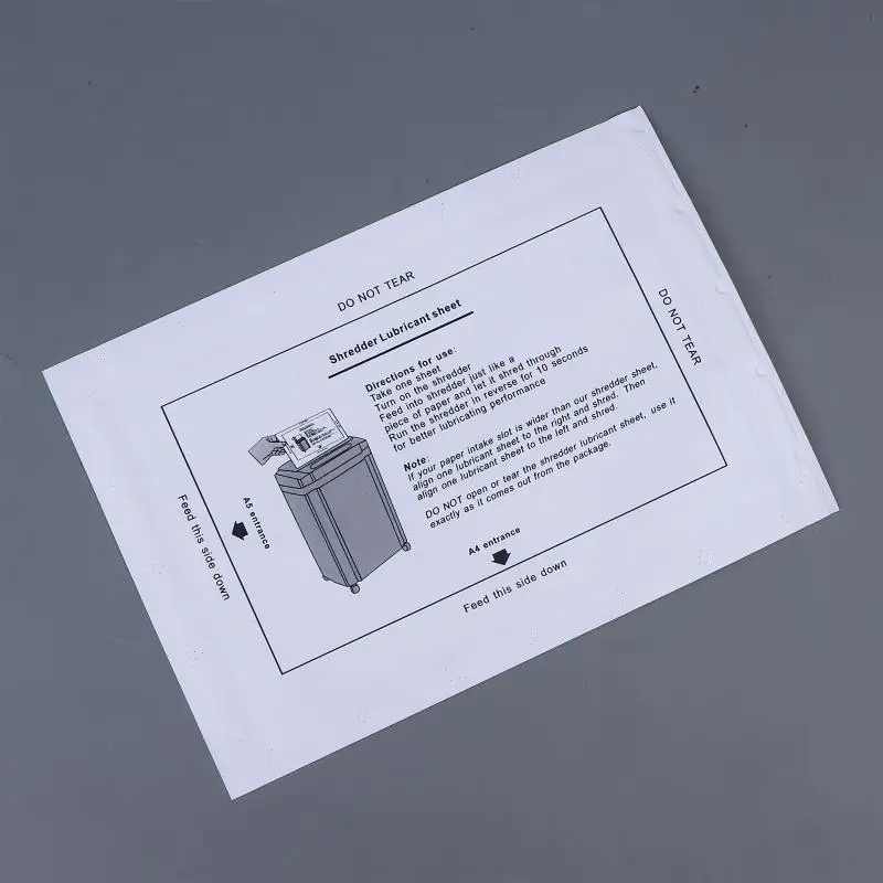 새로운 5/10PCS 종이 분쇄기 윤활유 시트 분쇄기 윤활유 휴대용 종이형 분쇄기용 윤활유