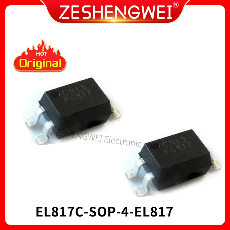 

50PCS EL817 SOP-4 EL817C SOP4 SMD 817C Optocoupler New And Original Ic