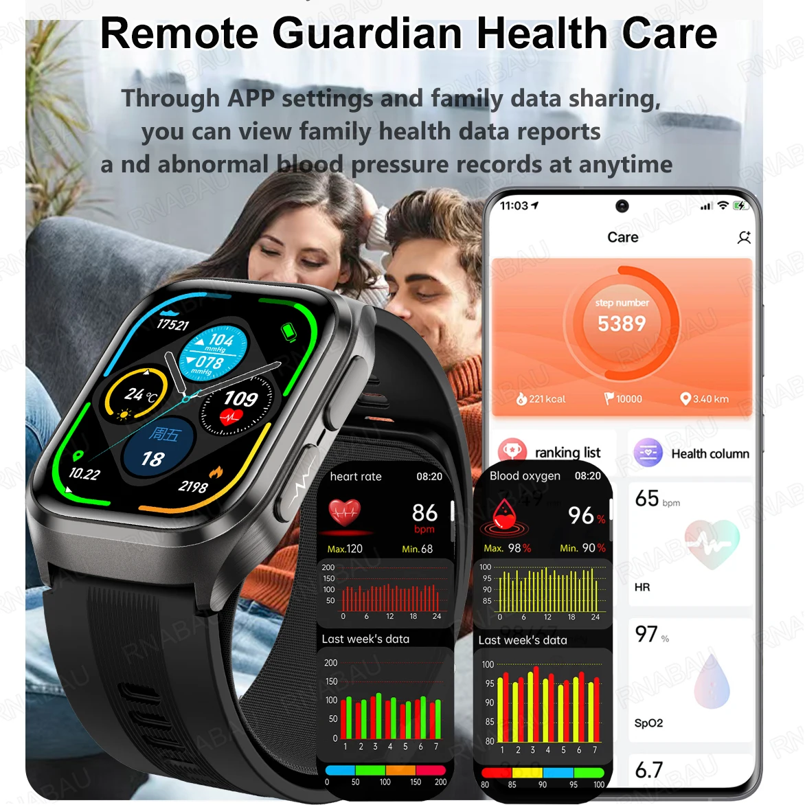 2026 New Airbag SmartWatch men True Blood Pressure air Pump Uric Acid Blood Lipids health watch Heart Rate Bluetooth call sport 2
