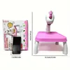 Children's projection painting table, pony shape, graffiti drawing board, electric with music, wipeable drawing board, baby earl 4