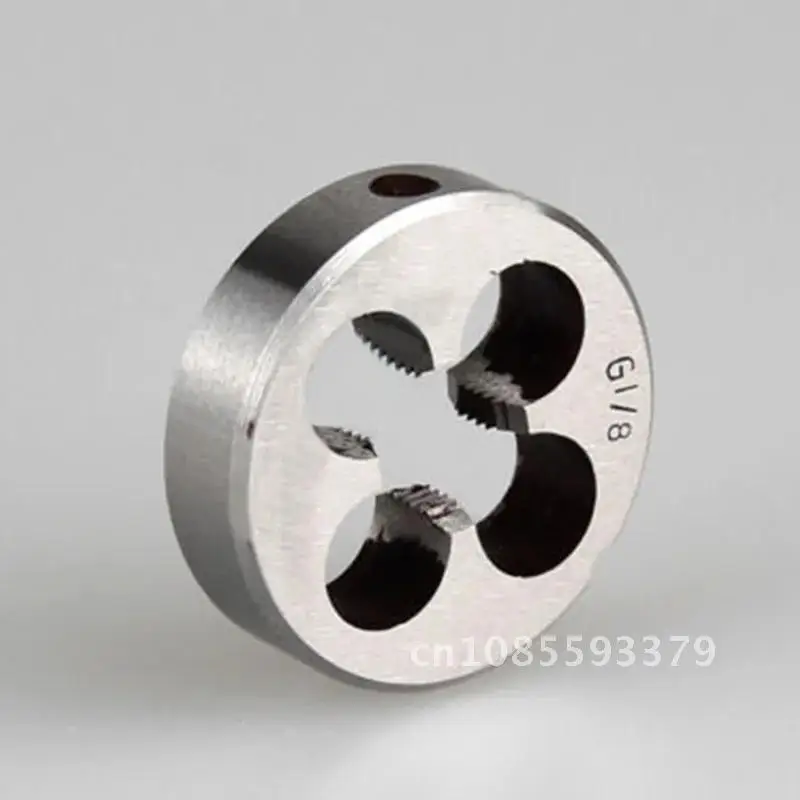 

Round Dies BSP 1/8 ，1/4 ，3/8 1/2 ，3/4 High Speed Steel Right Hand Thread Die for Home or Professional Use