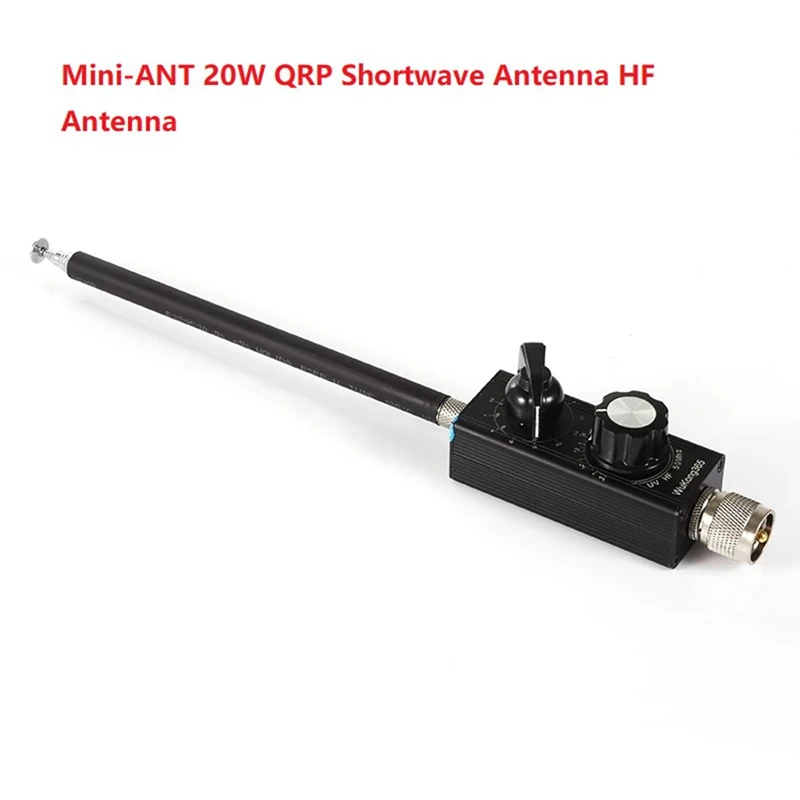 

New Mini-ANT 20W QRP Full Band HF Antenna 5Mhz-55Mhz Tuner With M4 Male Connector Antenna For Transmit And Receive