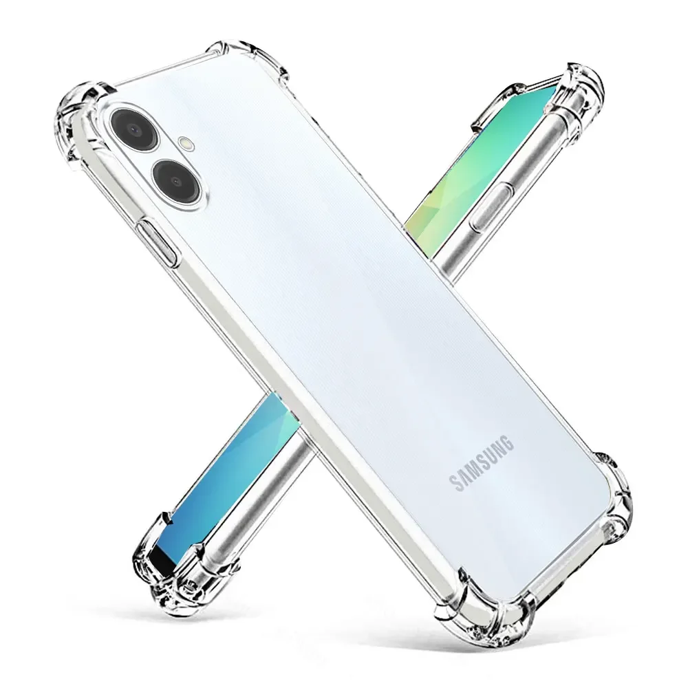 Shockproof Clear Silicone Phone Case - Transparent Protective Back Cover