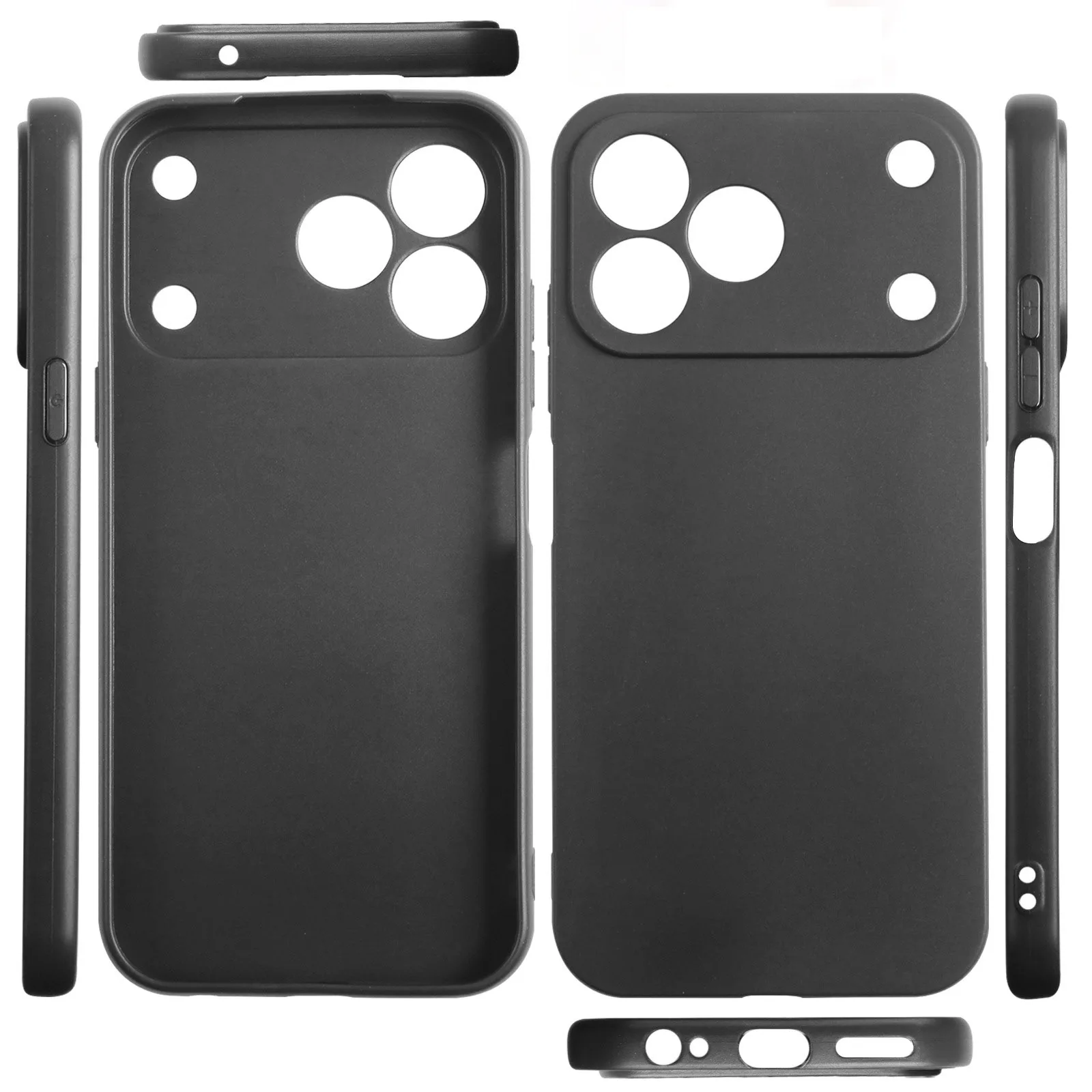 Luxury Matte Silicone Phone Case with Camera Protection - Premium Back Cover