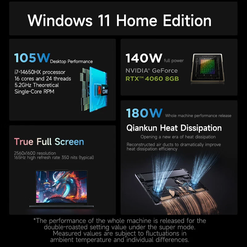 Lenovo Gaming laptop LEGION Y7000P 2024 notebook 16“ 2.5K 165HZ Screen i7-14650HX/14700HX 16G/32G RTX4060/RTX4070 computer PC 5