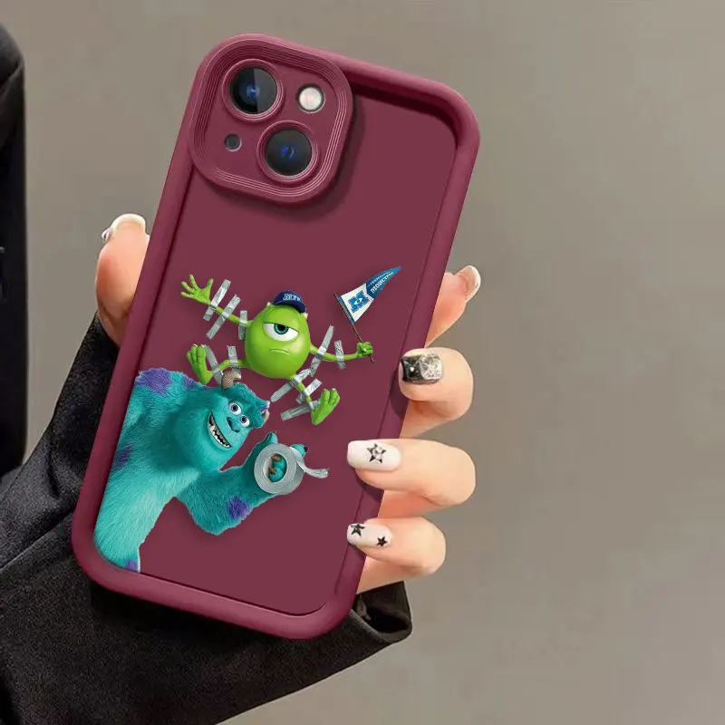 thumbnail image 1 of Luxtury-Funda de teléfono para iPhone, carcasa de silicona suave para iPhone 15, 14, 12, 13, 11 Pro, 8, 7 SE Plus, X, XR, XS Max, Disney Monsters, Inc, 1 of 5