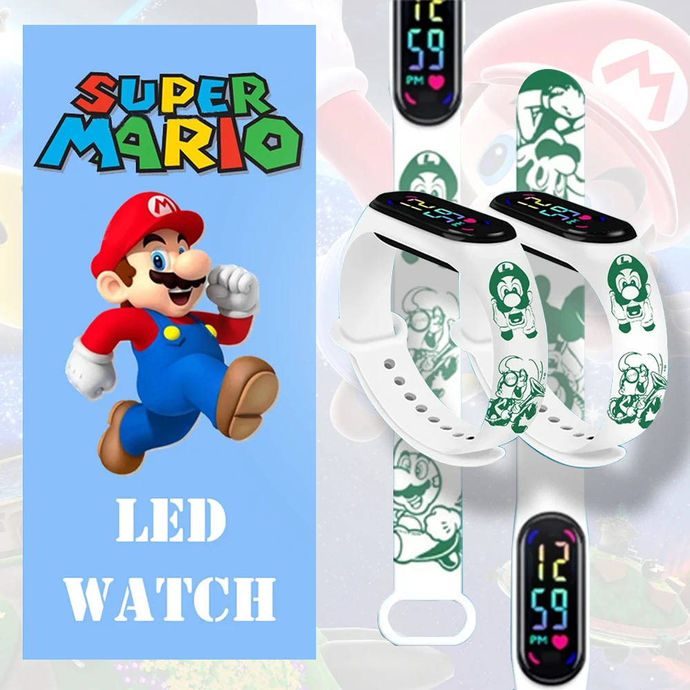 Cartoon Children's Watches Children's electronic sports watch Anime characters kid Sport Wristband Waterproof Digital Watch Toy