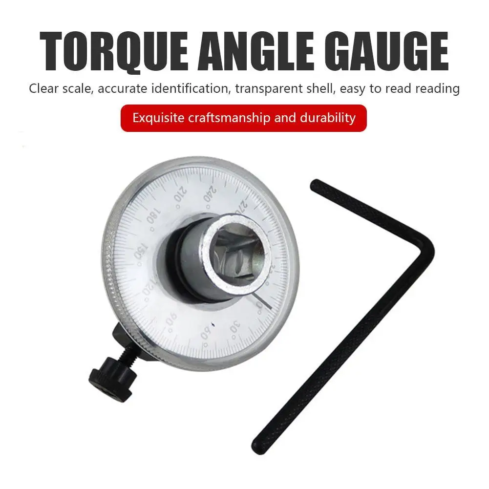 

New Angle Torque Gauges Wrench Dial High Hardness Garage Calibrated In Degrees Car Torque Service Repairing Equipment Tools