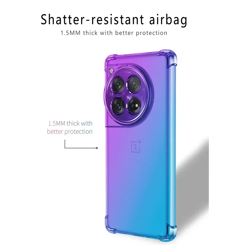 Gradient Shockproof Protective TPU Phone Case Cover