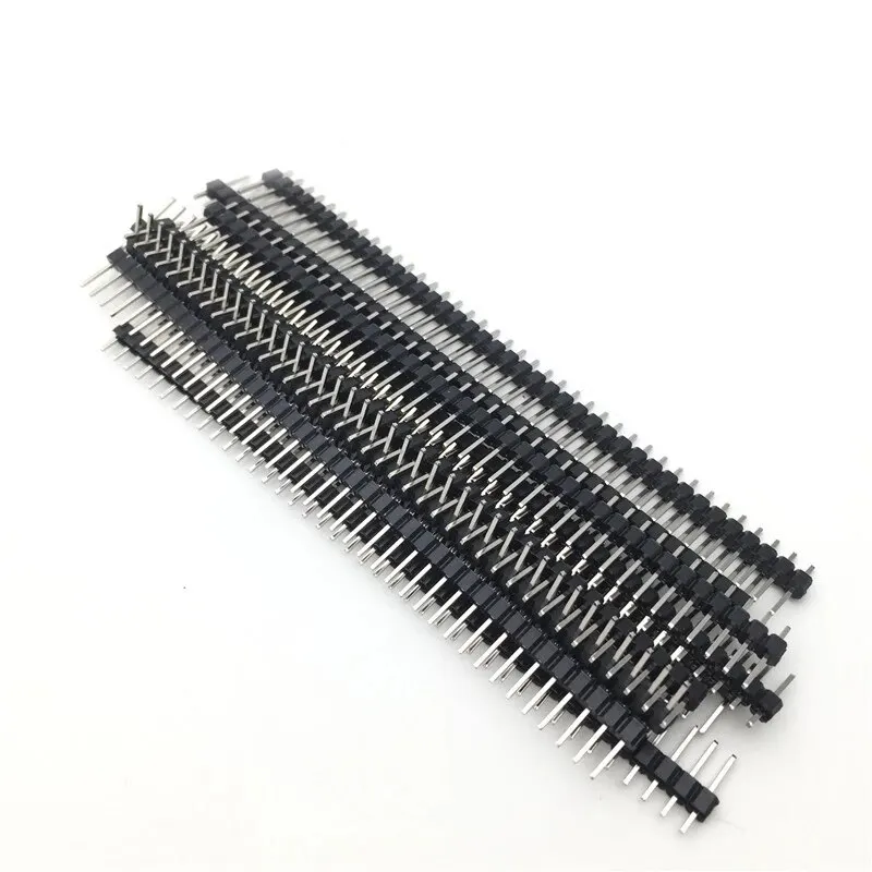 Single Row Pin Connector 20pcs 10 Pairs 1x40p 2.54mm Pitch Male And Female Disconnectable