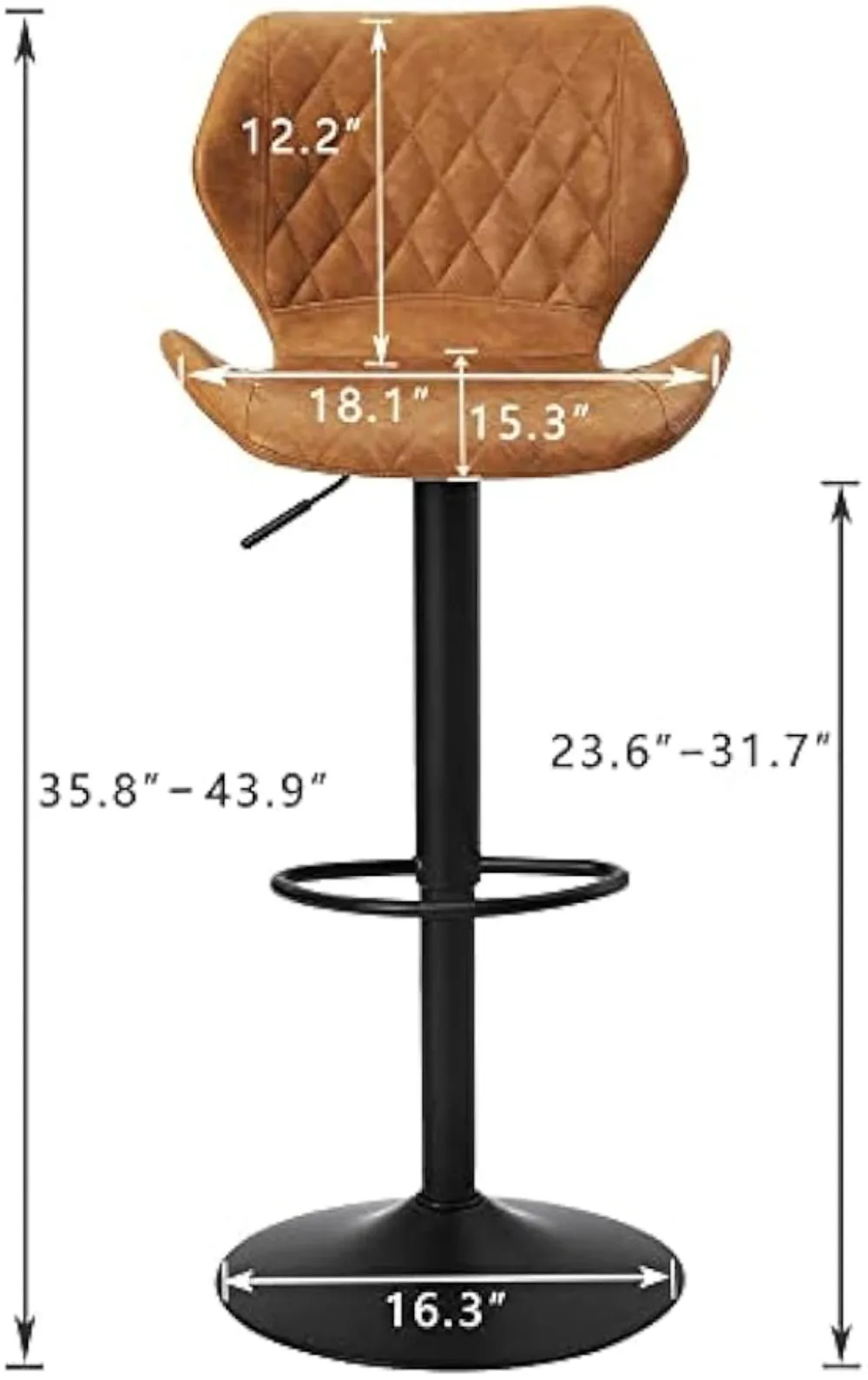 Superjare set of 2 adjustable bar stools sale