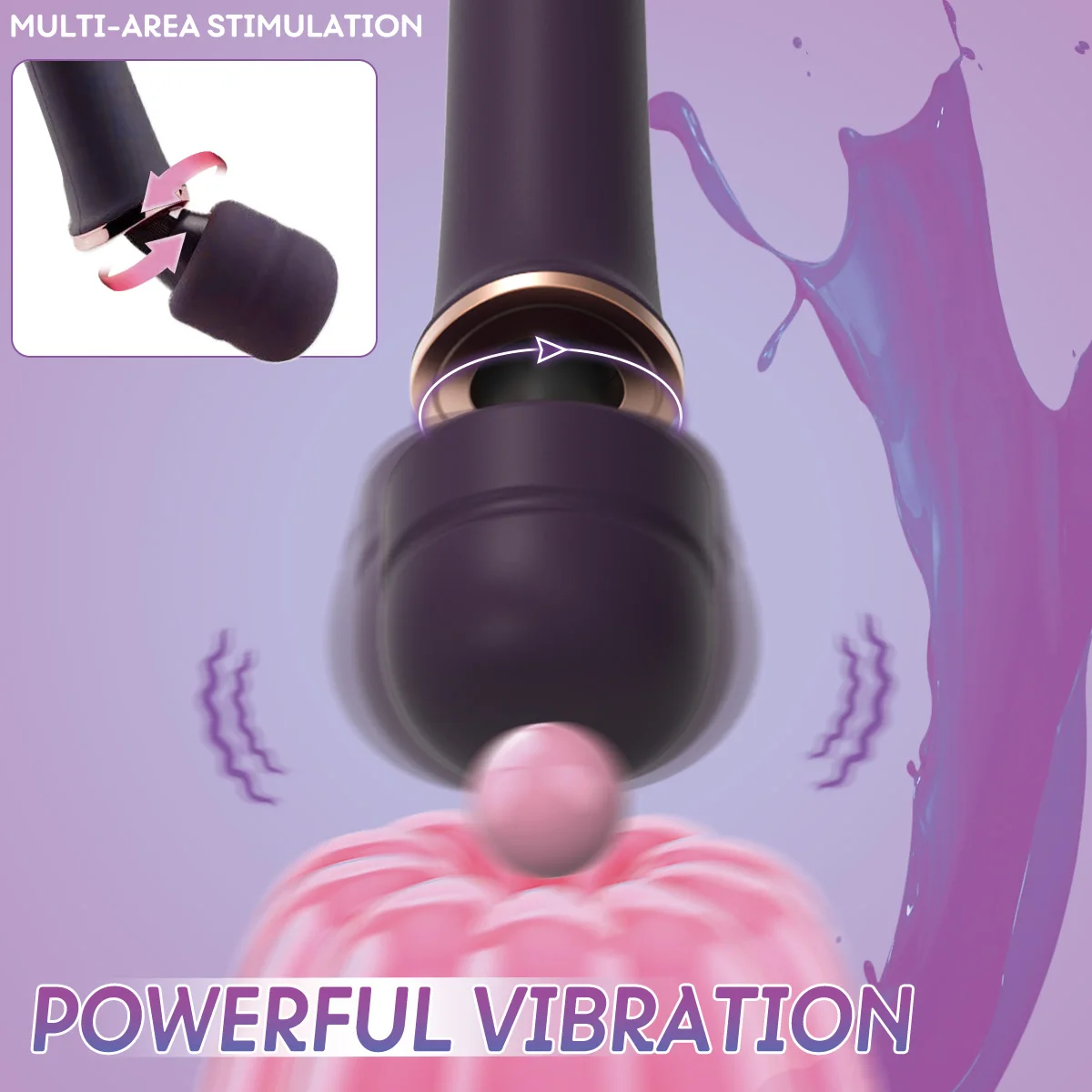 Sex Toys G Spot Vibrator Wand Vibrators Sex Toys for Women Clitoral Stimulator Dildo 10 Vibrating Magic Wand Vibrator Massager for Female